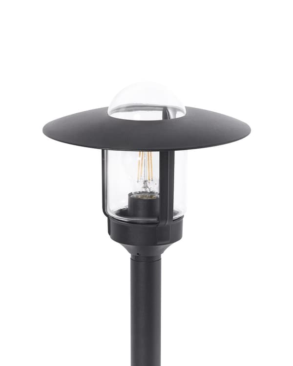 Havelampe Sort H 98 cm Udendørs Pullert Lampe LED lys Sokkelampe Langs Indkørsel Bedlampe Belysning