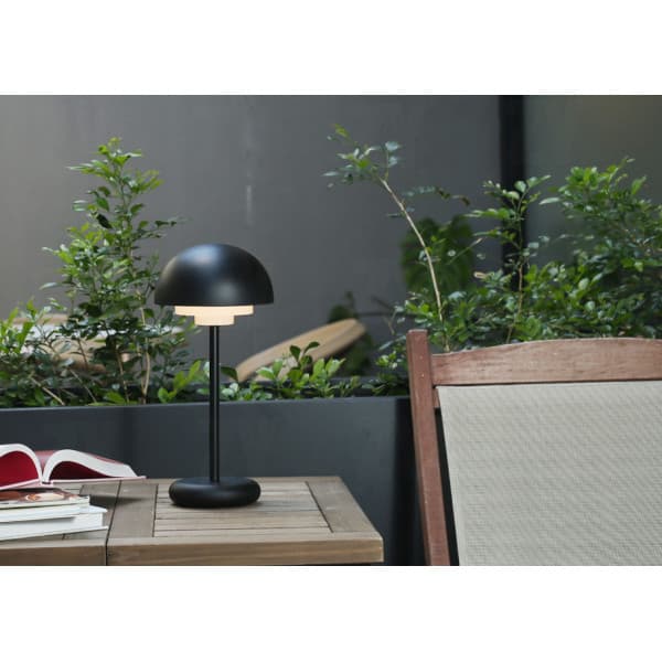 Enne Cobo -LED bordslampa, svart, uppladdningsbar