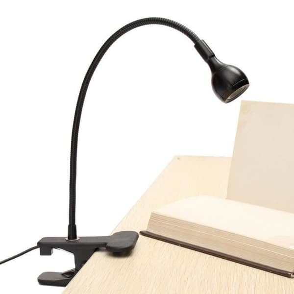 LED-läsklämma Justerbar USB Uppladdningsbar Fexibelt skrivbord för bok