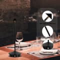 Miniatyrbillede 5 af 7: Sort bordlampe med 3 lysstyrkeniveauer og touch-kontrol