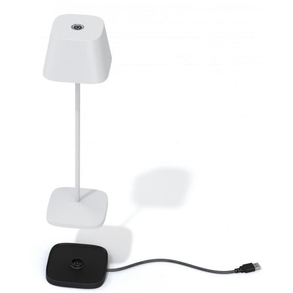Enne Bella laddningsbar bordslampa, vit
