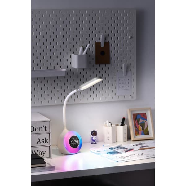 Fuj:tech Mood - skrivbordslampa med väckarljus och RGB stämningsljus