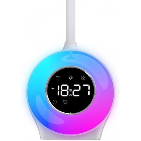 Fuj:tech Mood - skrivbordslampa med väckarljus och RGB stämningsljus