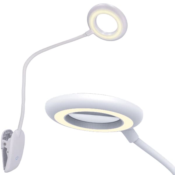 LED skrivebordslampe med clips