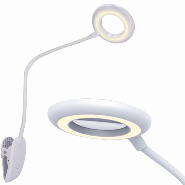 LED skrivebordslampe med clips