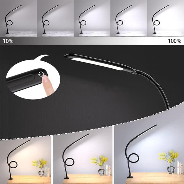LED bordslampa, svart