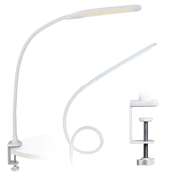 Hvid LED skrivebordslampe