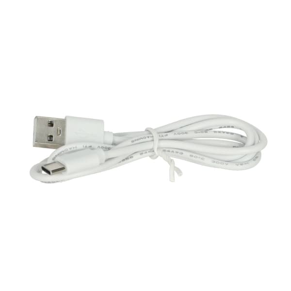 Sengebordslampe med clips til læsning, hvid