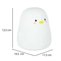 Miniatyrbillede 2 af 7: Silikone LED hvid pingvin natlampe til børn