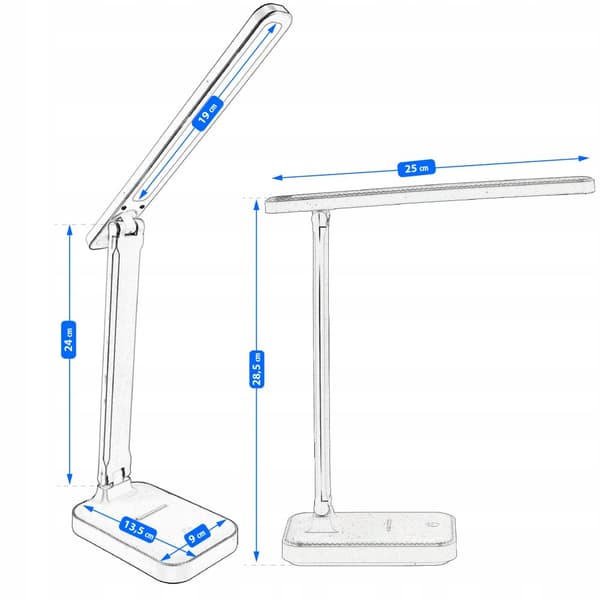 LED skrivbordslampa för skolan