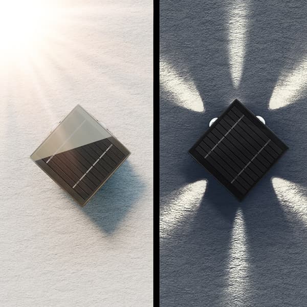 Goobay Vegglampe 30lm med solcellelading