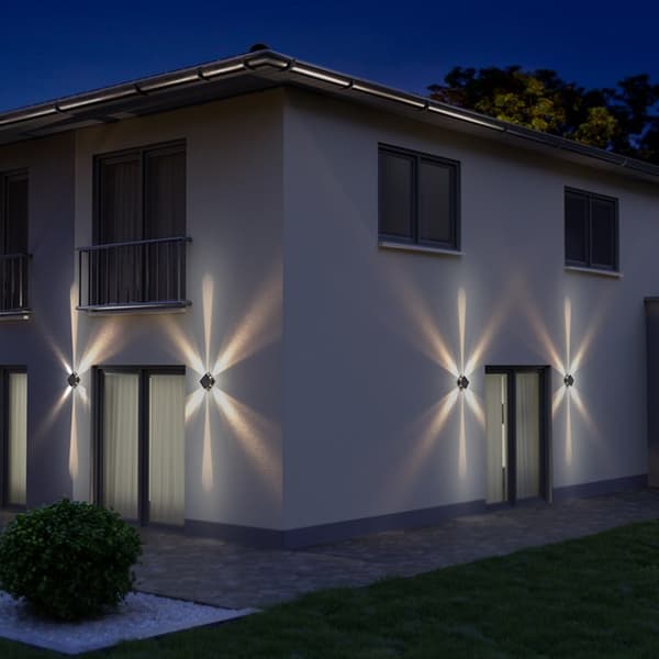 Goobay Vegglampe 30lm med solcellelading