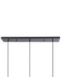 Miniatyrbillede 11 af 11: Lanbordspendel Glas Gennemsigtig rattan 84 cm Spisebordslampe med Flere Pærer Transparent Hængelampe til Køkken Pendel Lampe