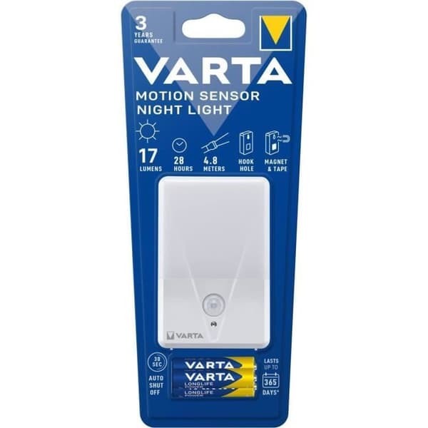 Rörelsesensor Nattljus med 3AAA Batterier 16624101421