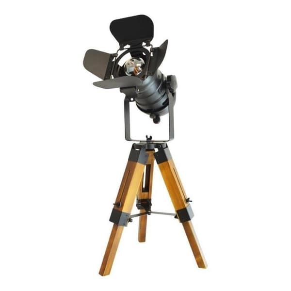 Lampa - Vintage - Cinema - Stativ - E27 - 230V - LED Svart