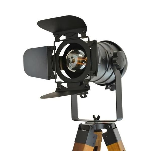Lampa - Vintage - Cinema - Stativ - E27 - 230V - LED Svart