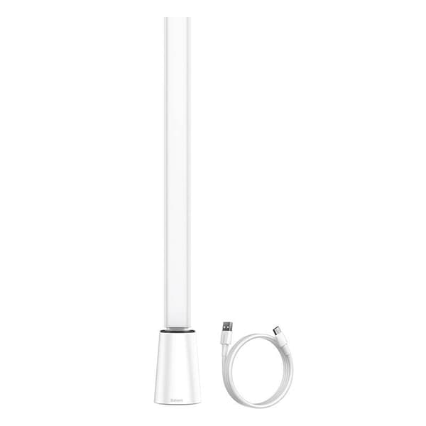 Sammenfoldelig skrivebordslampe Baseus Smart Eye genopladelig (hvid)