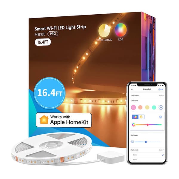 Smart Wi-FI LED Strip med RGBWW Meross MSL320 (5 meter) HomeKit
