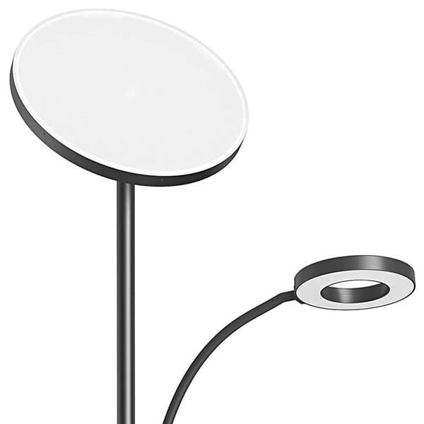 Dubbel golvlampa med fjärrkontroll BlitzWill BWL-FL-0001, 36W (svart)