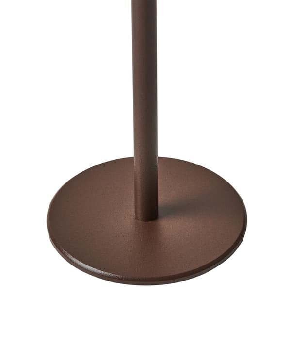 Bordlampe Brun Aluminium 31 cm LED Lampe til Bord Genopladelig Sengebordslampe Trådløs USB Natbordslampe med Batteri