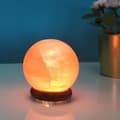 Miniatyrbild 3 av 4: ZEN'AROME - Himalayan Salt Crystal Sphere USB-lampa - Handsniden - Träfot - 8 cm x 8 cm