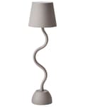 Miniatyrbilde 1 av 11: Bordlampe Beige Jern Aluminium med Berøringsbryter USB-kabel for Trådløs lading Innendørs Utendørs Moderne