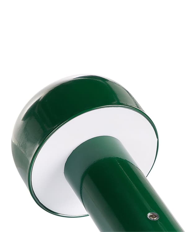 Bordlampe grøn metalskærm moderne trådløs opladning USB-kabel til bord kontor værelse