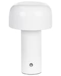 Miniatyrbillede 1 af 11: Bordlampe hvid metalskærm moderne trådløs opladning USB-kabel til bord kontor værelse
