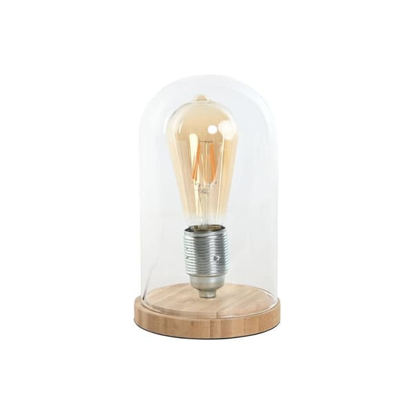 Bordlampe Home ESPRIT Natur Bambus Krystal 50 W 220 V 13 x 13 x 22 cm
