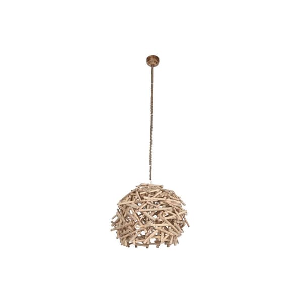 Loftslampe Home ESPRIT Natur Træ Eucalyptus 50 W 40 x 40 x 40 cm Naturlig