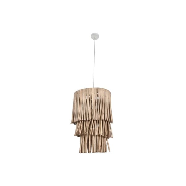 Taklampa Home ESPRIT Naturell Eukalyptus trä 50 W 50 x 50 x 90 cm Självtorkning