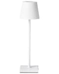 Miniatyrbillede 5 af 11: Bordlampe Hvid Metal 37 cm LED Lampe til Bord Genopladelig Sengebordslampe Trådløs USB Natbordslampe med Batteri