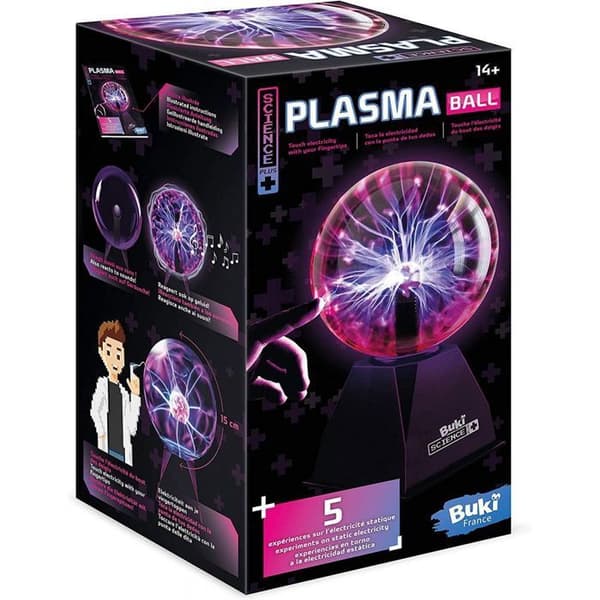 Plasmaboll - BUKI - Diameter 13 cm - Flerfärgad - Elektrisk - Rumsdekoration