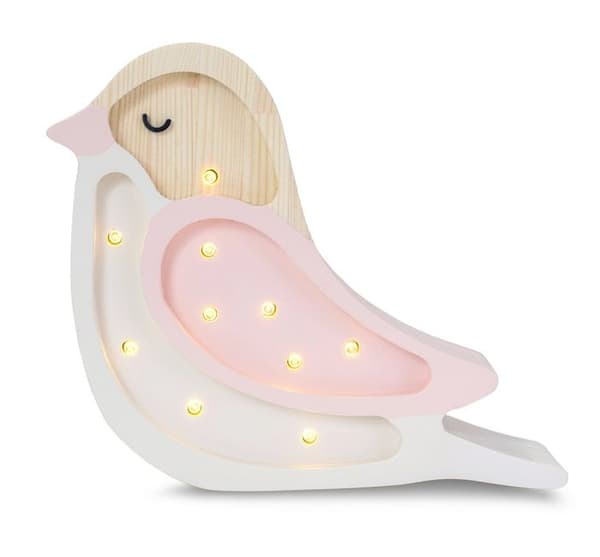 Little Lights - Cream Strawberry Bird Night Light