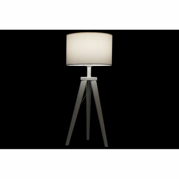 Bordslampa DKD Home Decor 8424001807918 Trä Vit 220 V 50 W 30 x 30 x 72 cm