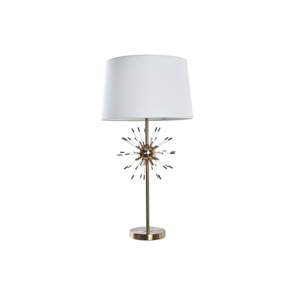Bordslampa DKD Home Decor Gyllene Metall Vit 41 x 41 x 80 cm 220 V 50 W