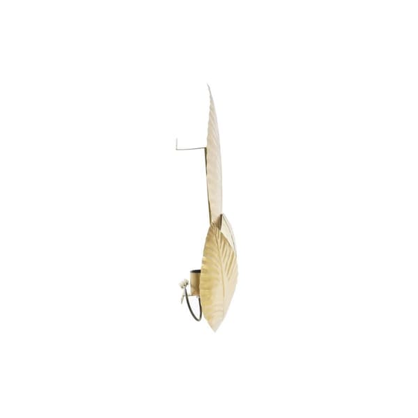 Vägglampa DKD Home Decor Gyllene Metall 220 V 50 W Löv av en växt (37 x 14 x 58 cm)