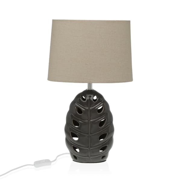Bordslampa Versa Silvrig Keramik 13 x 33 x 25 cm
