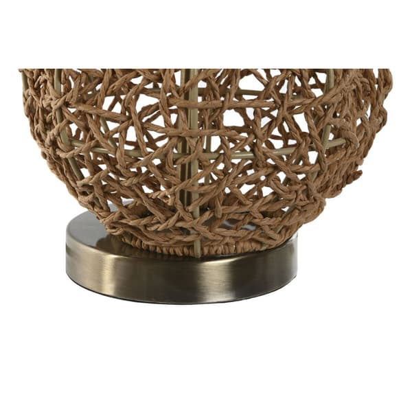 Bordslampa Home ESPRIT Brun Beige Gyllene Naturell 50 W 220 V 33 x 33 x 60 cm