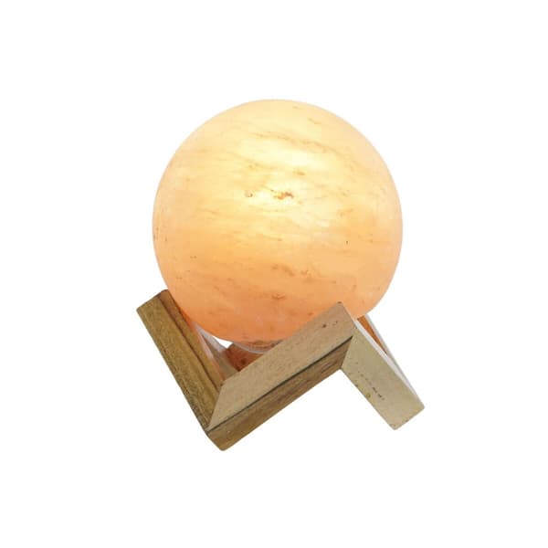 Bordslampa DKD Home Decor Brun Rosa Salt Akaciaträ 15 W 220 V 15 x 15 x 20 cm