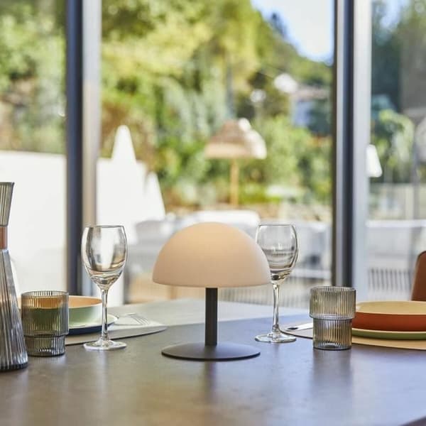 Bordslampa Lumisky Neptune Rock Mörkgrå Plast
