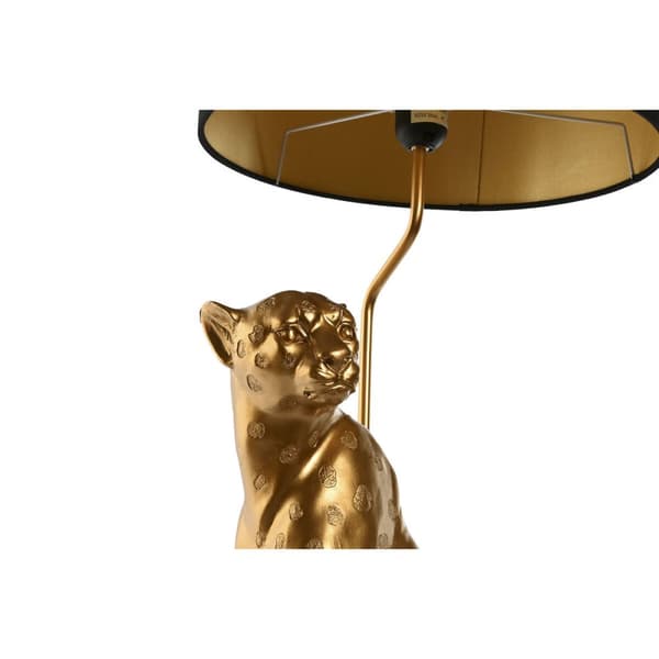 Bordslampa Home ESPRIT Svart Gyllene 33 x 33 x 78,5 cm