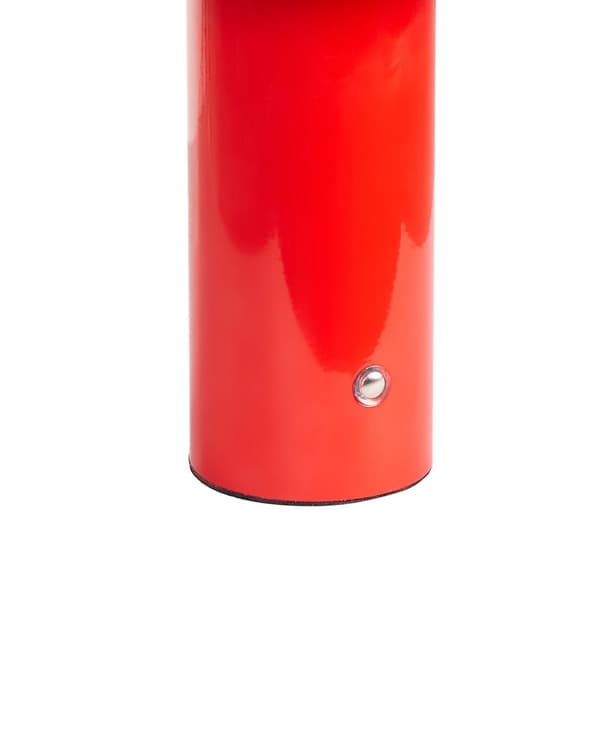 Trådløs bordlampe Rød Metall 21 cm LED Oppladbar USB Justerbart lys Moderne design Utendørs- og innendørsbruk Bærbar lampe Belysning