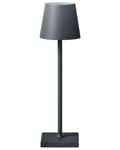 Miniatyrbilde 7 av 11: Trådløs bordlampe Mørkegrå Aluminium 38 cm LED Oppladbar USB Berøringsbryter Justerbart lys Moderne design Bærbar lampe Utendørs Innendørs