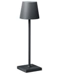 Miniatyrbilde 8 av 11: Trådløs bordlampe Mørkegrå Aluminium 38 cm LED Oppladbar USB Berøringsbryter Justerbart lys Moderne design Bærbar lampe Utendørs Innendørs