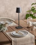 Miniatyrbilde 4 av 11: Trådløs bordlampe Svart Metall 37 cm LED Oppladbar RGB-funksjon Moderne design Bærbar lampe Trådløs belysning