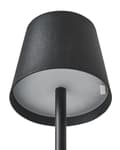 Miniatyrbilde 8 av 11: Trådløs bordlampe Svart Metall 37 cm LED Oppladbar RGB-funksjon Moderne design Bærbar lampe Trådløs belysning