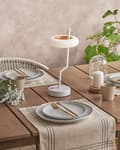 Miniatyrbilde 4 av 11: Bordlampe Hvit Jern 36 cm Aluminium Innendørs Utendørs Moderne design