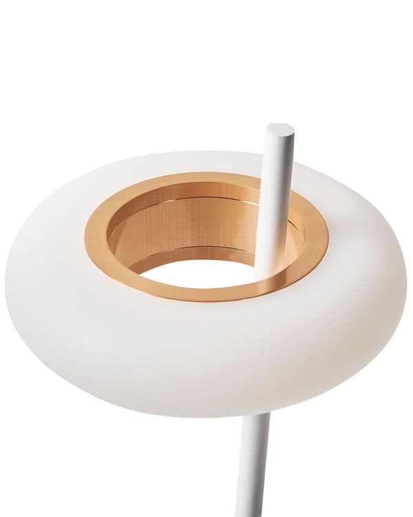 Bordlampe Hvit Jern 36 cm Aluminium Innendørs Utendørs Moderne design