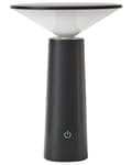Miniatyrbilde 1 av 11: Trådløs bordlampe Svart Jern 19 cm LED Oppladbar Justerbart lys Moderne design Utendørs- og innendørsbruk Bærbar lampe Belysning